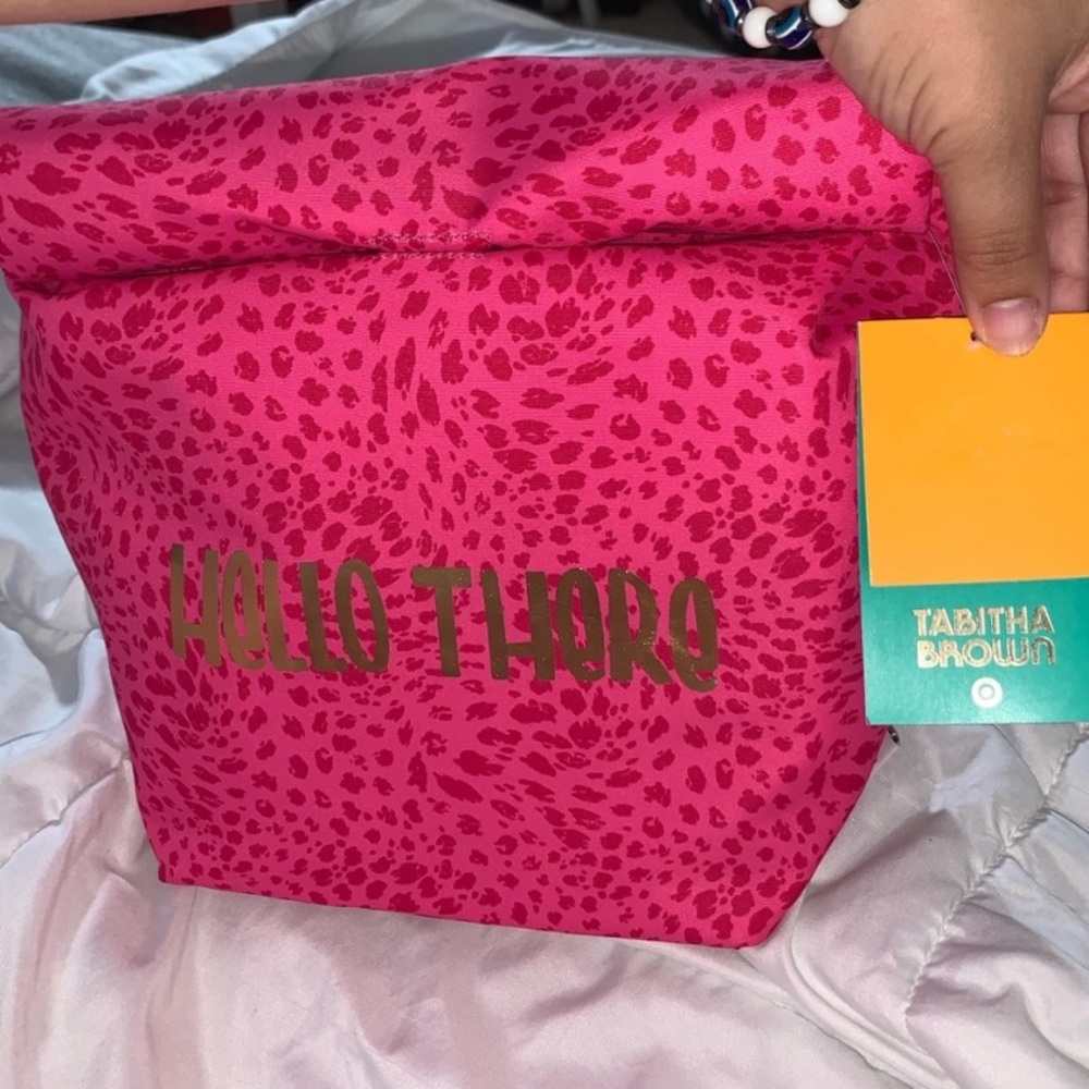 Tabitha Brown Hello There lunch bag with Magnetic Closure. NWT